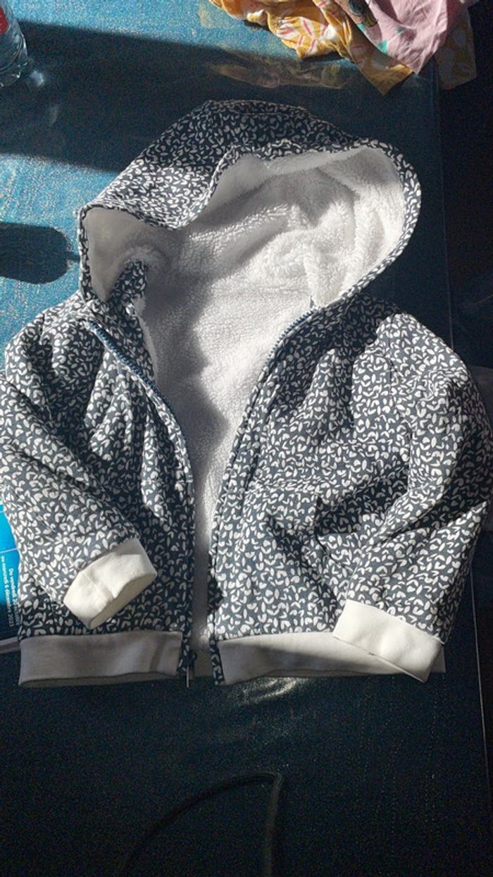 Gilet zippé doublé sherpa