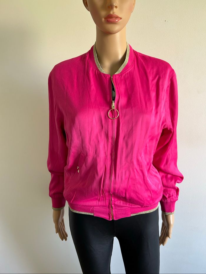 Veste satinée réversible Naf Naf taille 36 jamais portée - photo numéro 4