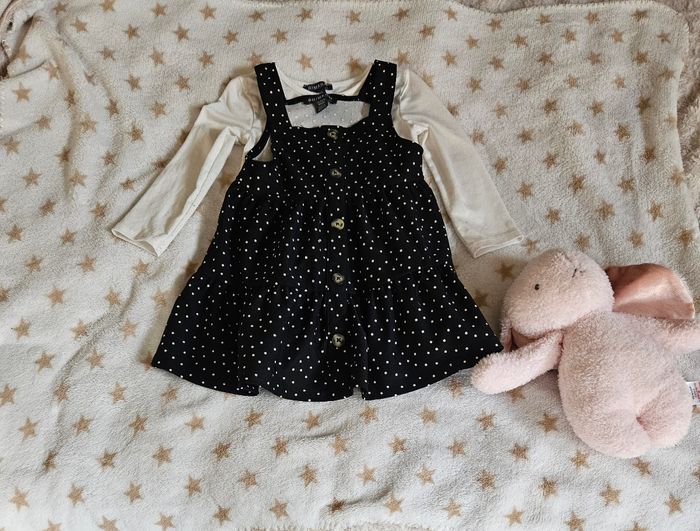 Ensemble robe + tee shirt ML fille 1,5-2ans (92cm) - photo numéro 2