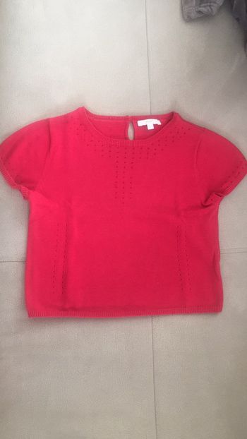 Pull manche courte fille T10 ans  Jacadi