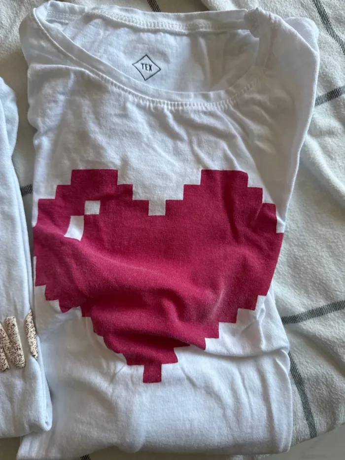 Lot tee shirt manches longues fille - photo numéro 5
