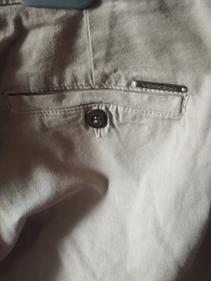 Neuf Pantalon droit Voodoo beige crème sable taille 44 - photo numéro 3
