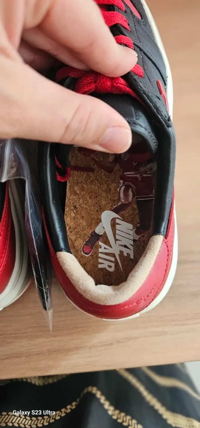 Baskets nike air jordan elevate low noir et rouge neuve pointure 44 - photo numéro 5