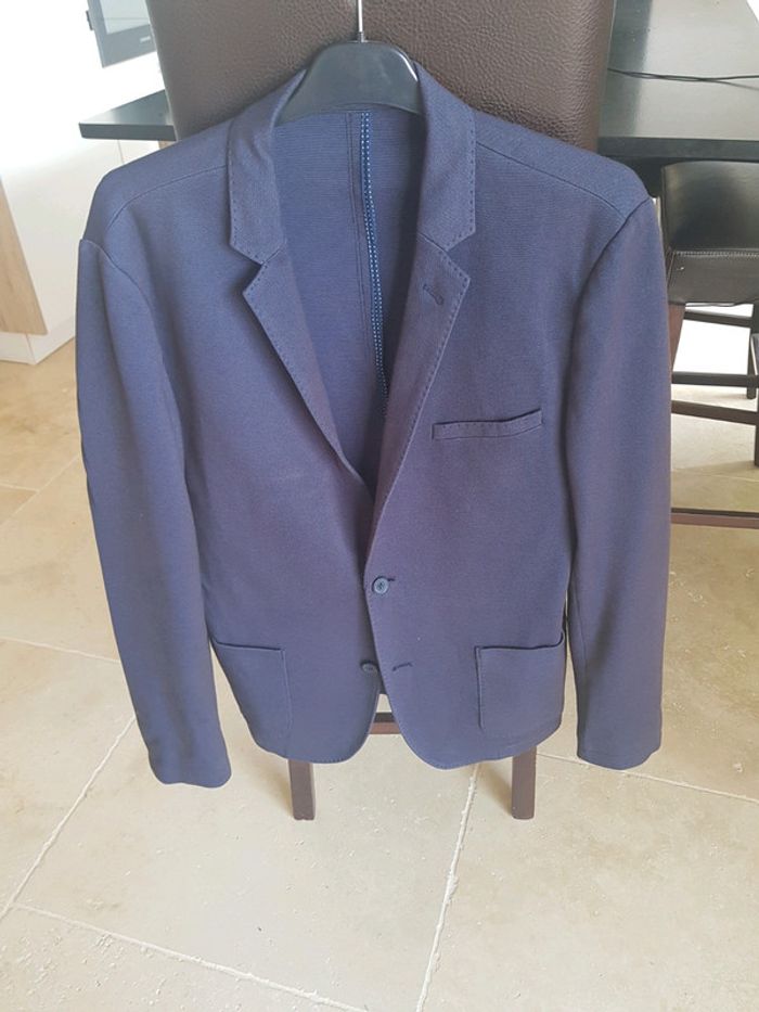 Veste de costume homme bleue marine - photo numéro 2