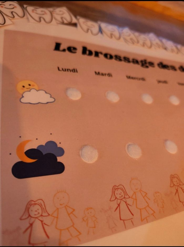 Tableau semaine brossage des dents - photo numéro 5