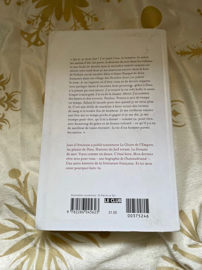 Livre Jean d Ormesson Qu ai donc fait - photo numéro 4