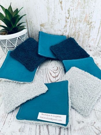 Lingettes lot de 8 lavable et réutilisable