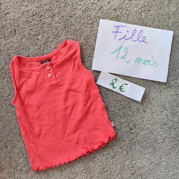 Débardeur 12 mois fille
