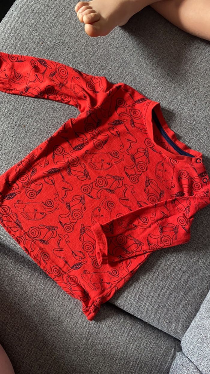 T-shirt manche longue voitures motos avions - photo numéro 3