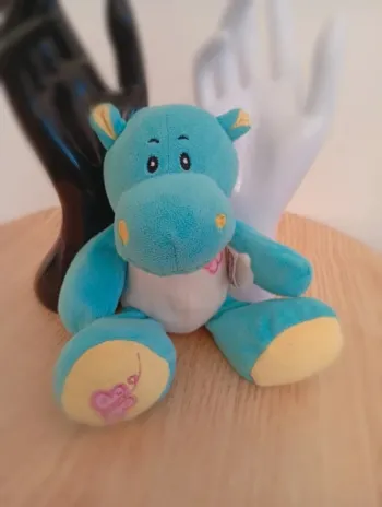 Peluche hippopotame jeux 2 mômes bon état