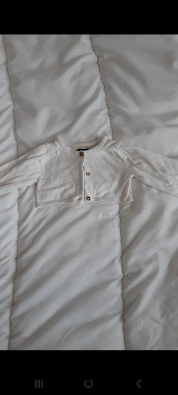 Gilet court bébé fille 3 mois