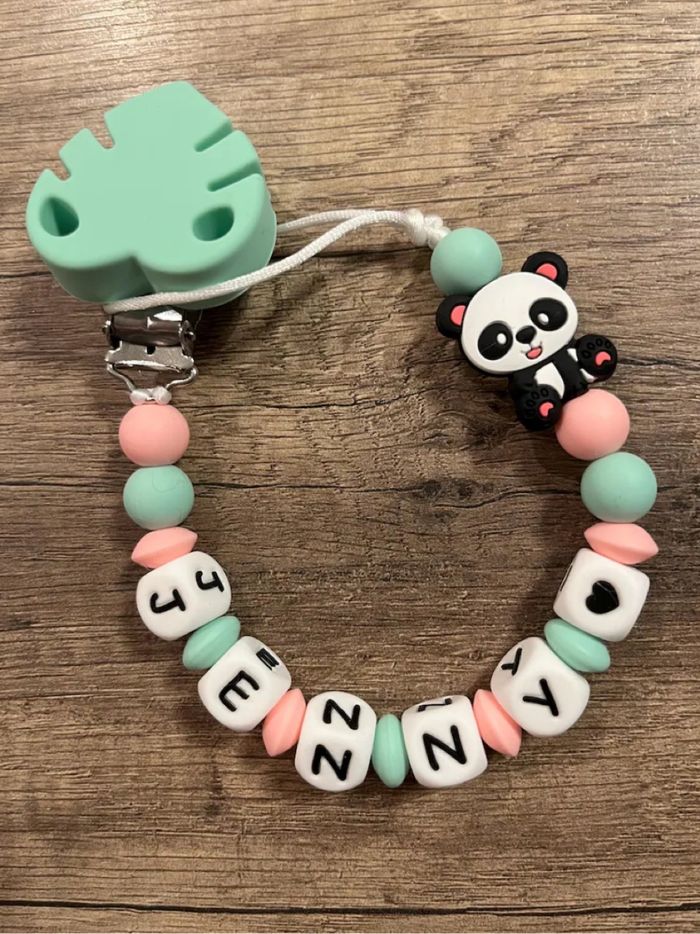 Attache tétine personnalisée Panda - photo numéro 3