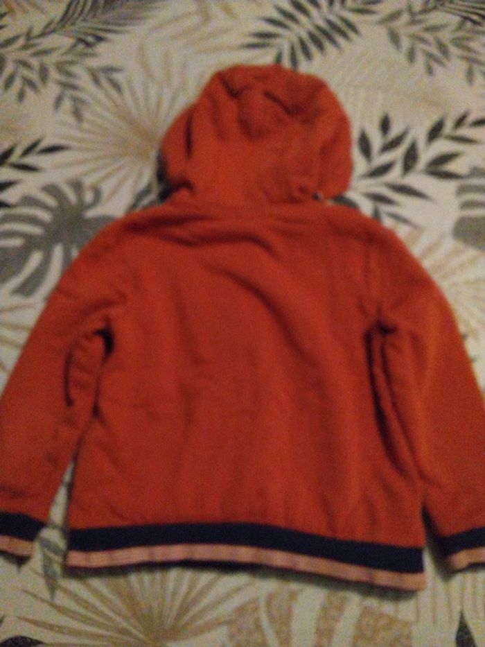 Gilet intérieur sherpa rouge orangé Orchestra 8 ans - photo numéro 2
