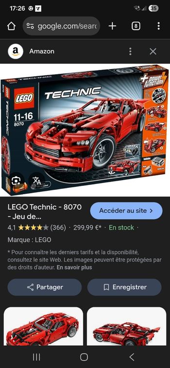 Lego Technic " Supercar "