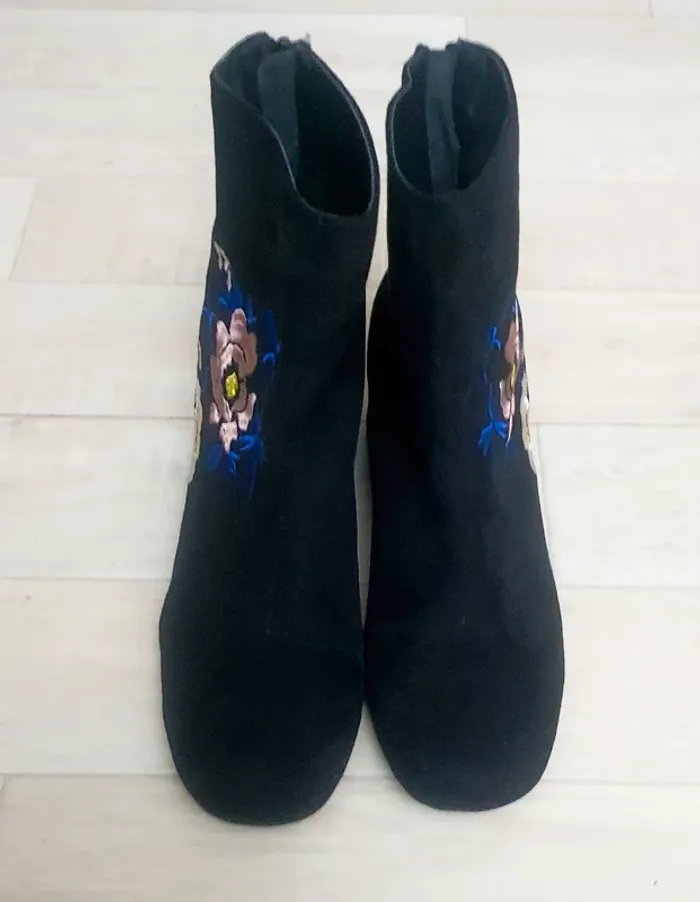 Bottines daim noir Qupid 39 - photo numéro 4