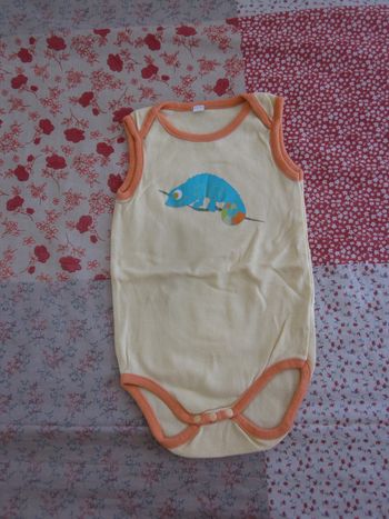 Body débardeur jaune 18 mois