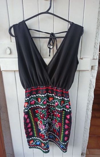 Robe bi matière moulante 36