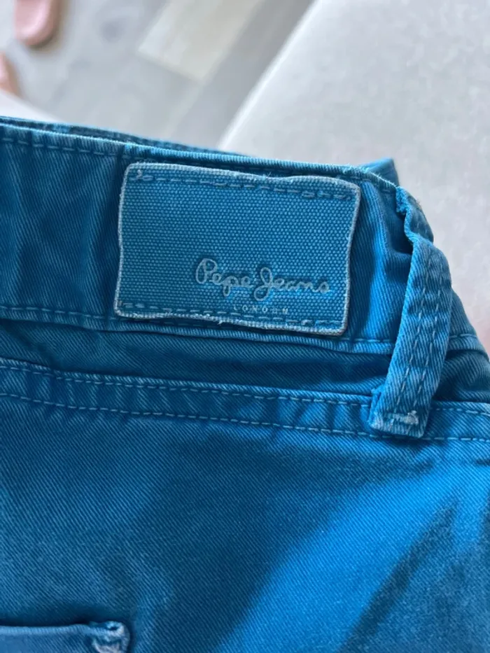 Short pépé jeans bleu - photo numéro 3