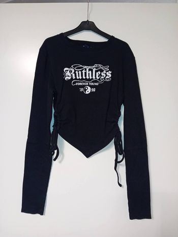 Top court avec laçage kiabi xs