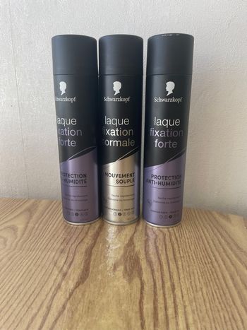 Lot de 3 Laques Schwarzkopf 