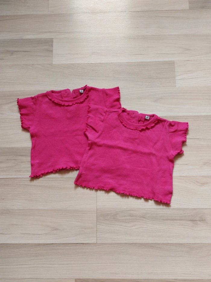 Lot de 2 tee-shirts manches courtes 6 mois