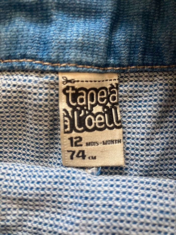 Salopette 12 mois jeans - photo numéro 4