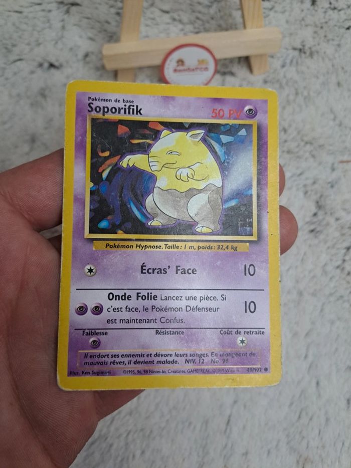 Carte pokemon Soporifik 49/102 set de base ed2 wizards Fr - photo numéro 3