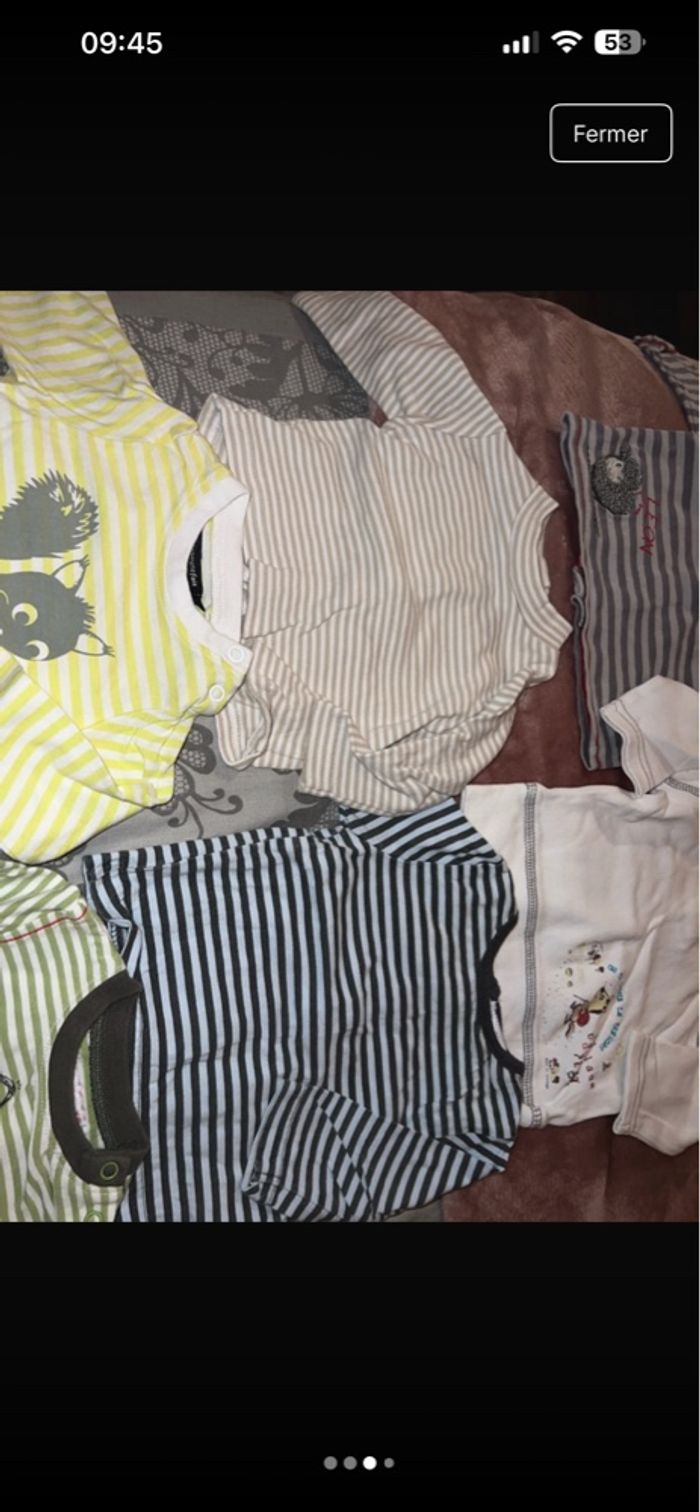 Lot de 6 pulls fin, taille 6 mois, très bon état - photo numéro 3