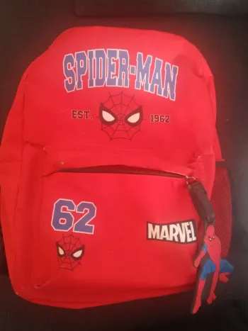 Grand sac à dos spiderman rouge