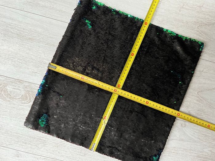 Housse de coussin paillettes réversibles  Vertes ou noires  Taille 40*40 cm - photo numéro 6