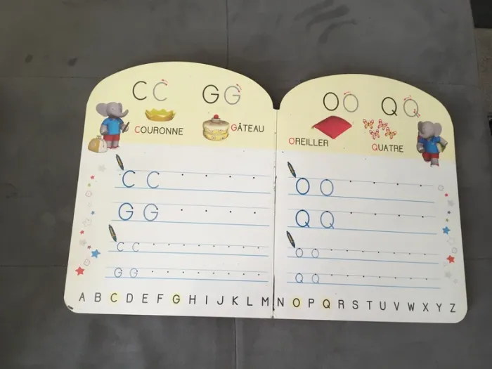 Livre effaçable babar les lettres - photo numéro 3