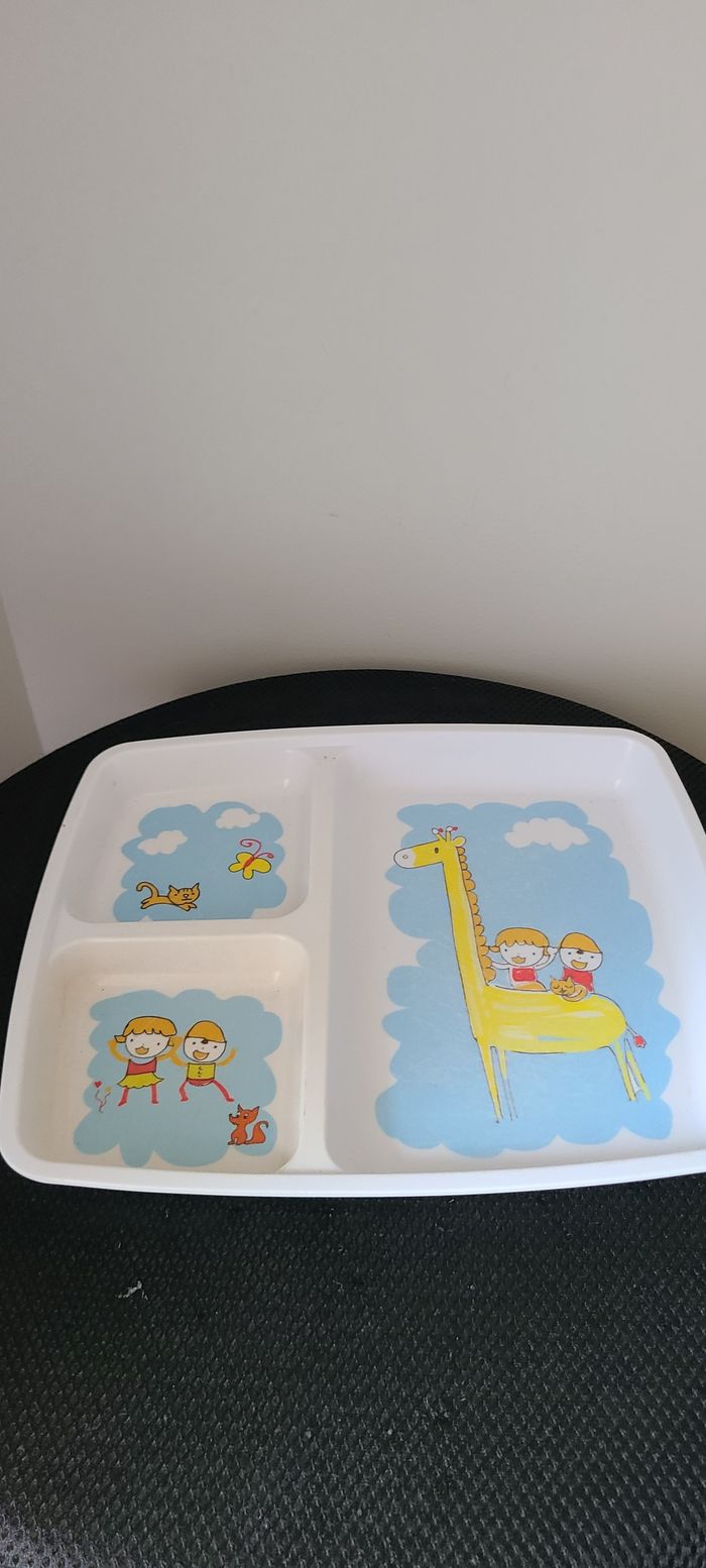 Assiette en mélamine à 3 compartiments Plastorex - photo numéro 3