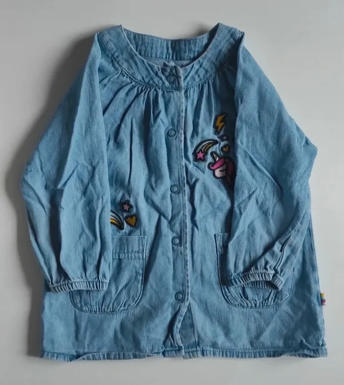 Chemise fille en jean  3 ans