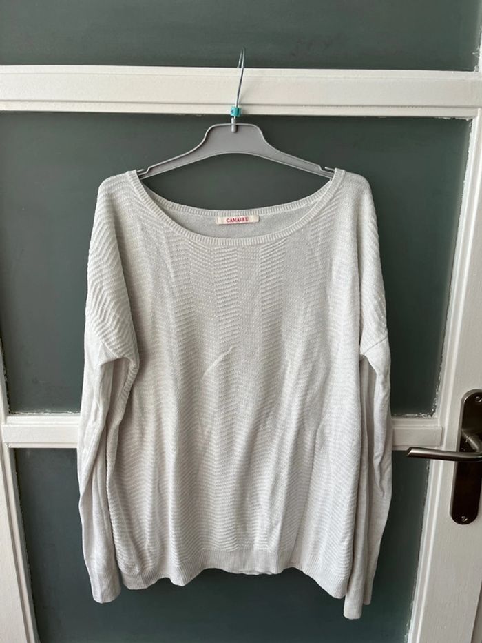 Pull léger blanc