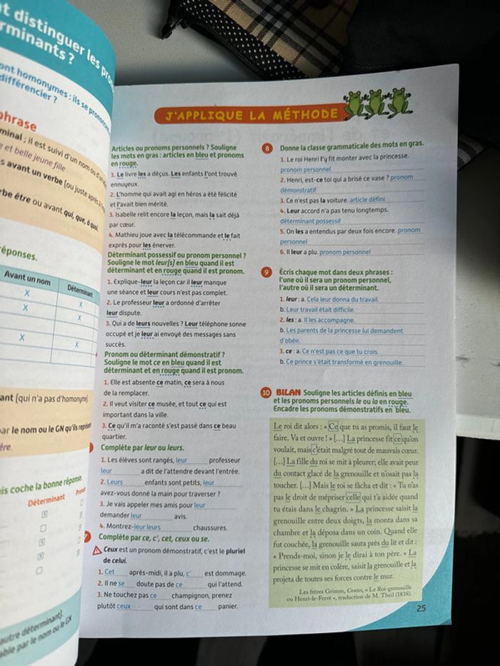 Cahier de français 5 eme version corrigé hatier - photo numéro 4