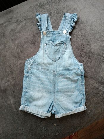 Salopette short en jean