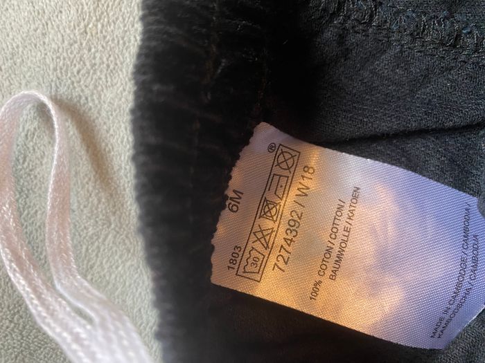 Pantalon jogging velours noir - photo numéro 4