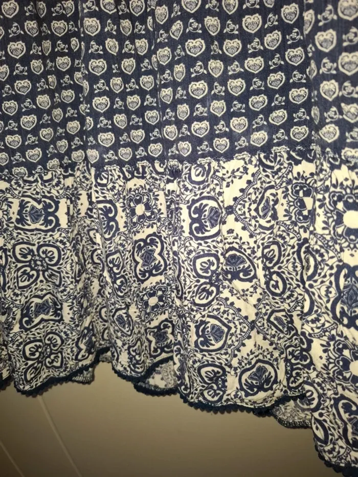 Robe d'été bleu et blanche 10 ans - photo numéro 5