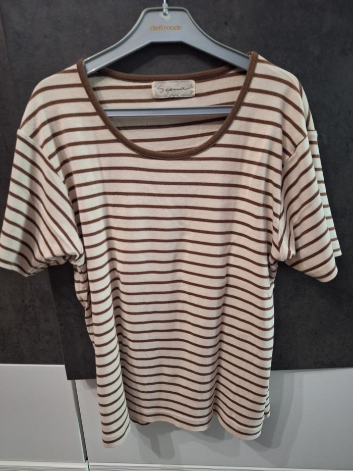 T-shirt manches courtes rayé
