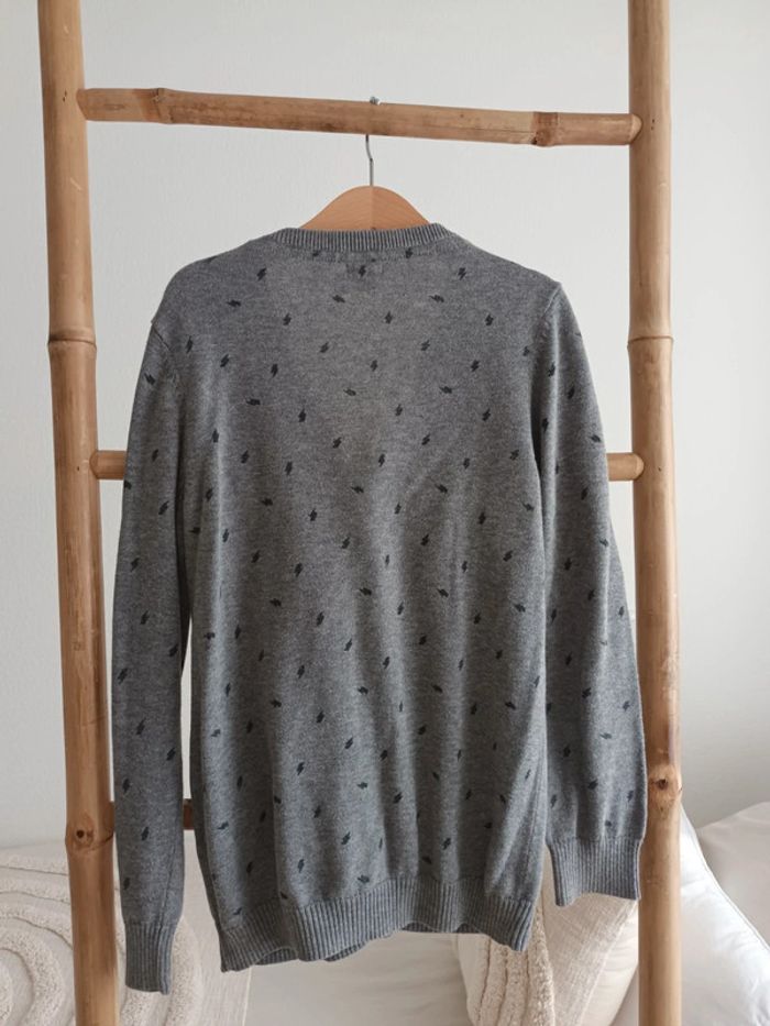 Gilet cardigan gris 10 ans - photo numéro 5
