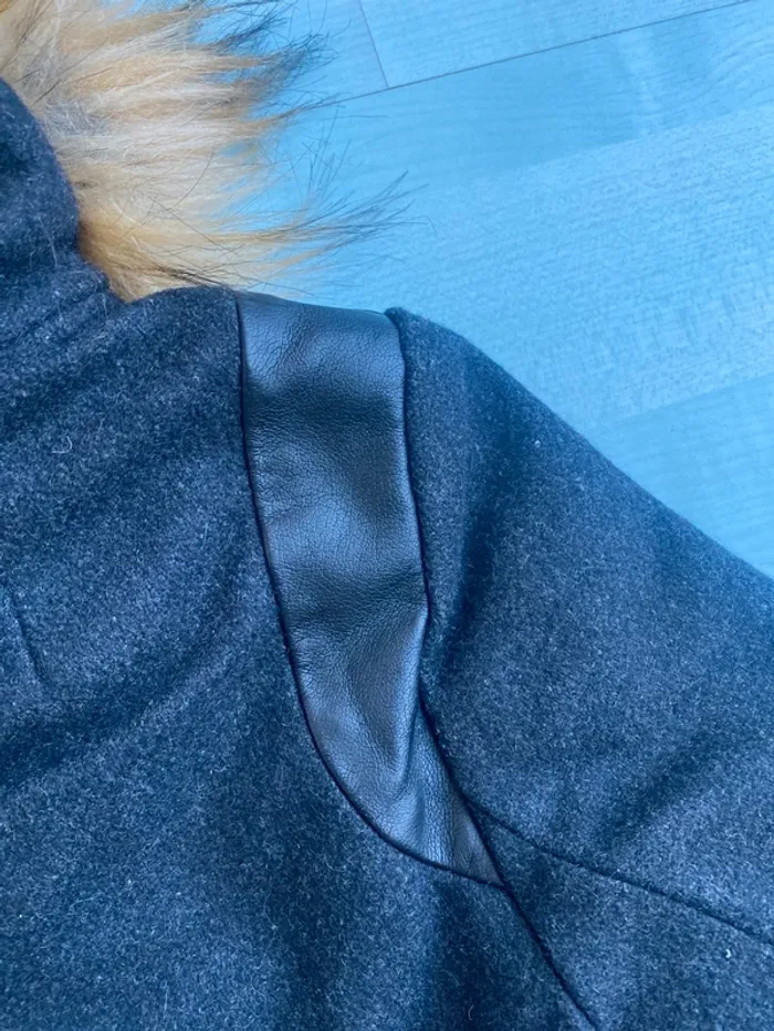 Manteau duffle-coat gris anthracite fille marese 4 ans - photo numéro 13