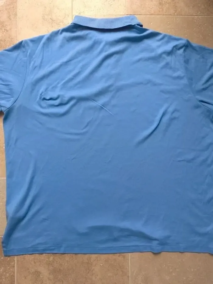 Polo Ralph Lauren homme pima coton 3XB bleu clair logo marine excellent état - photo numéro 15