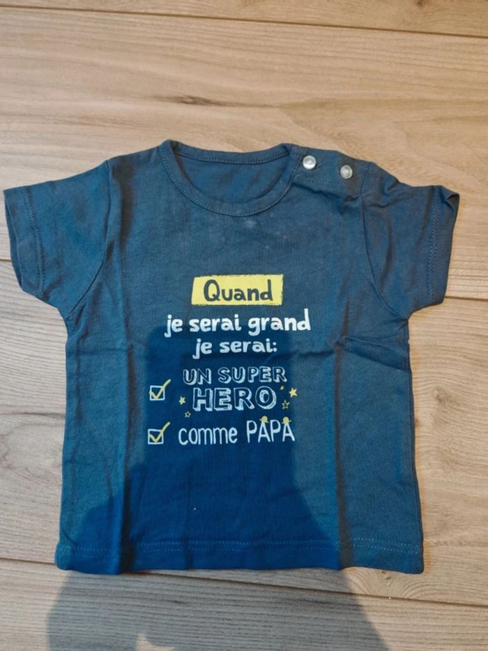 T-shirt à message manches courtes