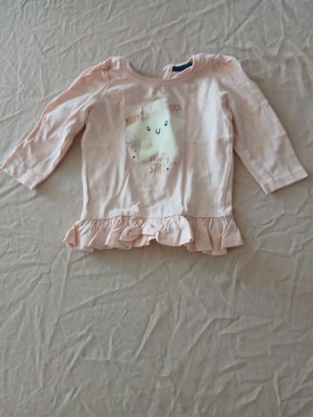 Tee-shirt manches longues 6-9 mois