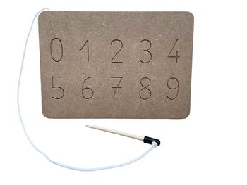 Planche de traçage réversible : Lignes et graphismes de 0 à 9