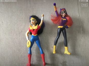 Lot 2 figurines wonderwoman et catwoman