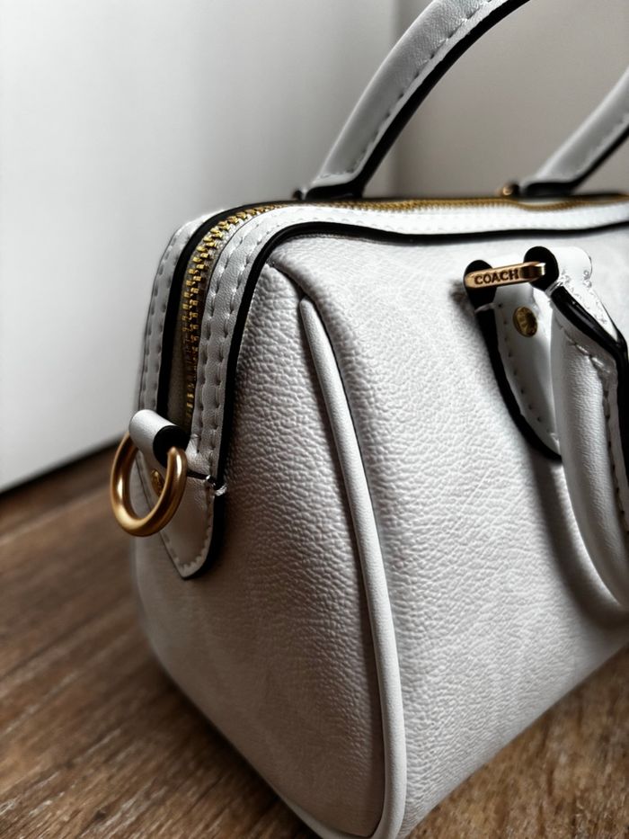 Sac mini rowan coach blanc - photo numéro 3