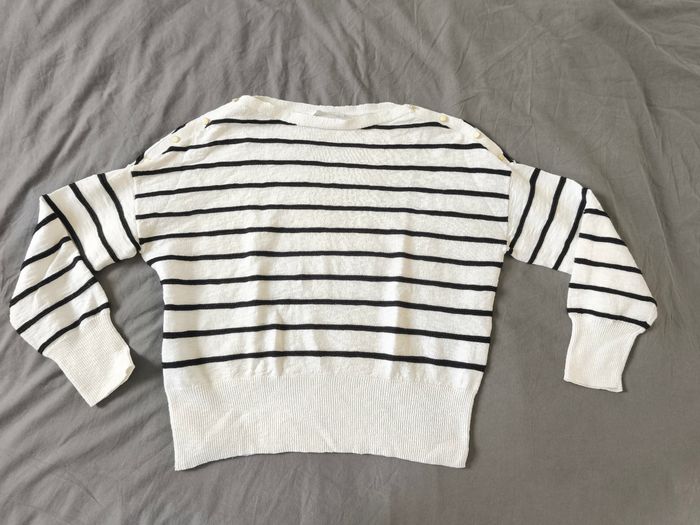 Pull oversize marinière femme taille 40 - photo numéro 5