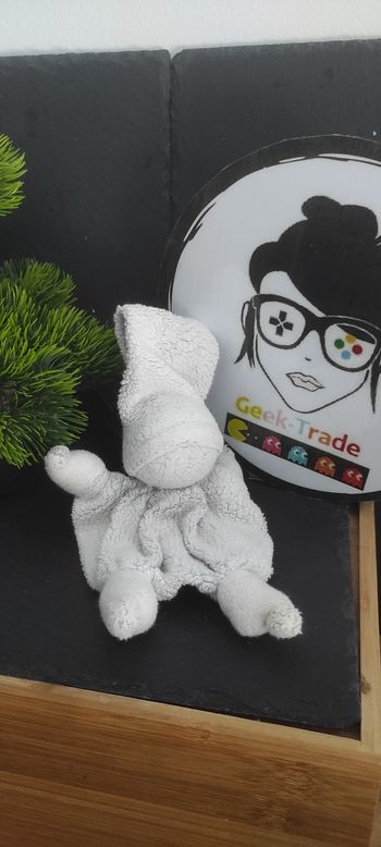 doudou chiffon lutin bonnet sussekind 1994 noeud Blanc petit ancien Éponge 3109