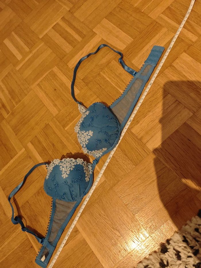 Soutien-gorge Passionata bleu en dentelle - photo numéro 4